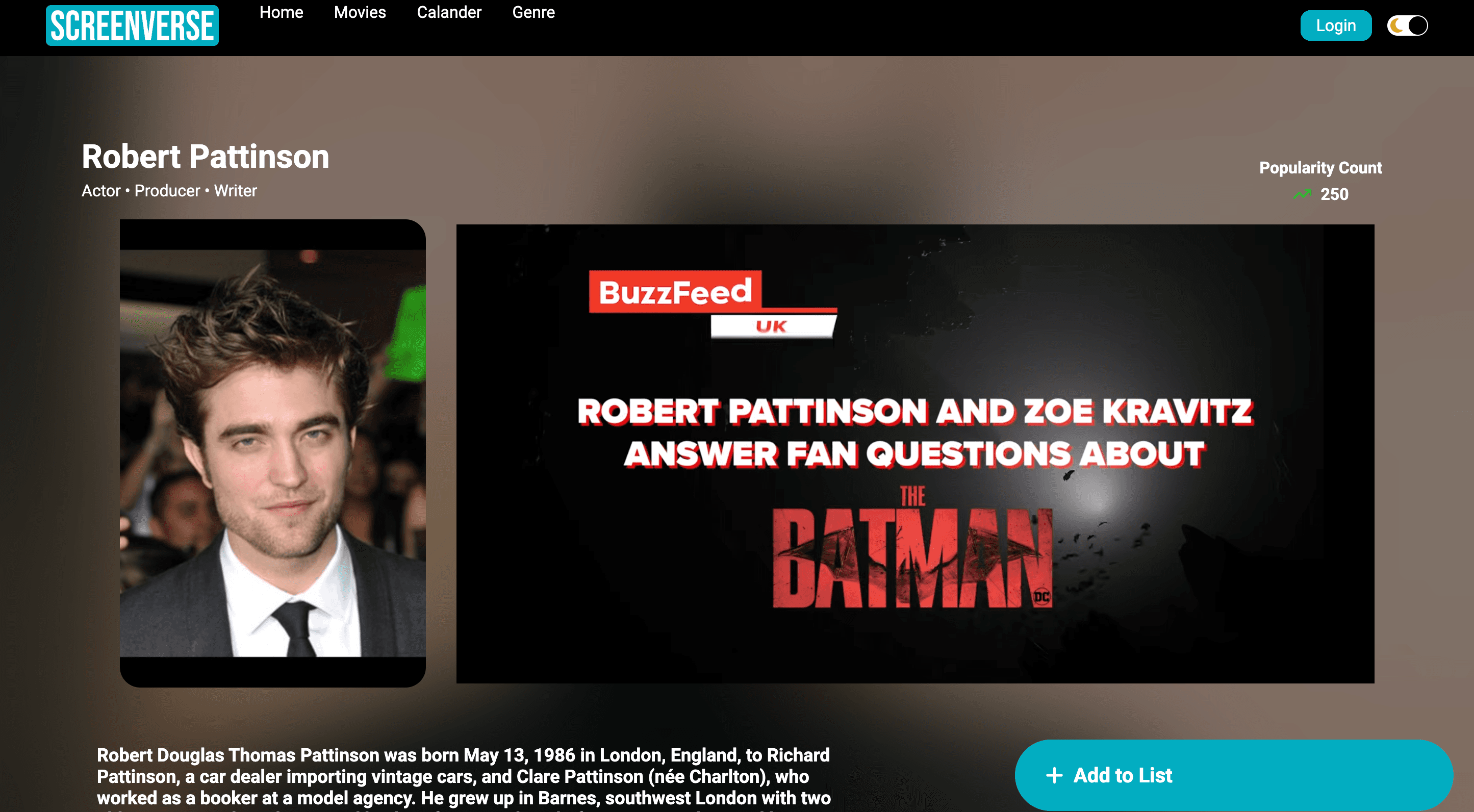 ScreenVerse: Movie Database screenshot 3